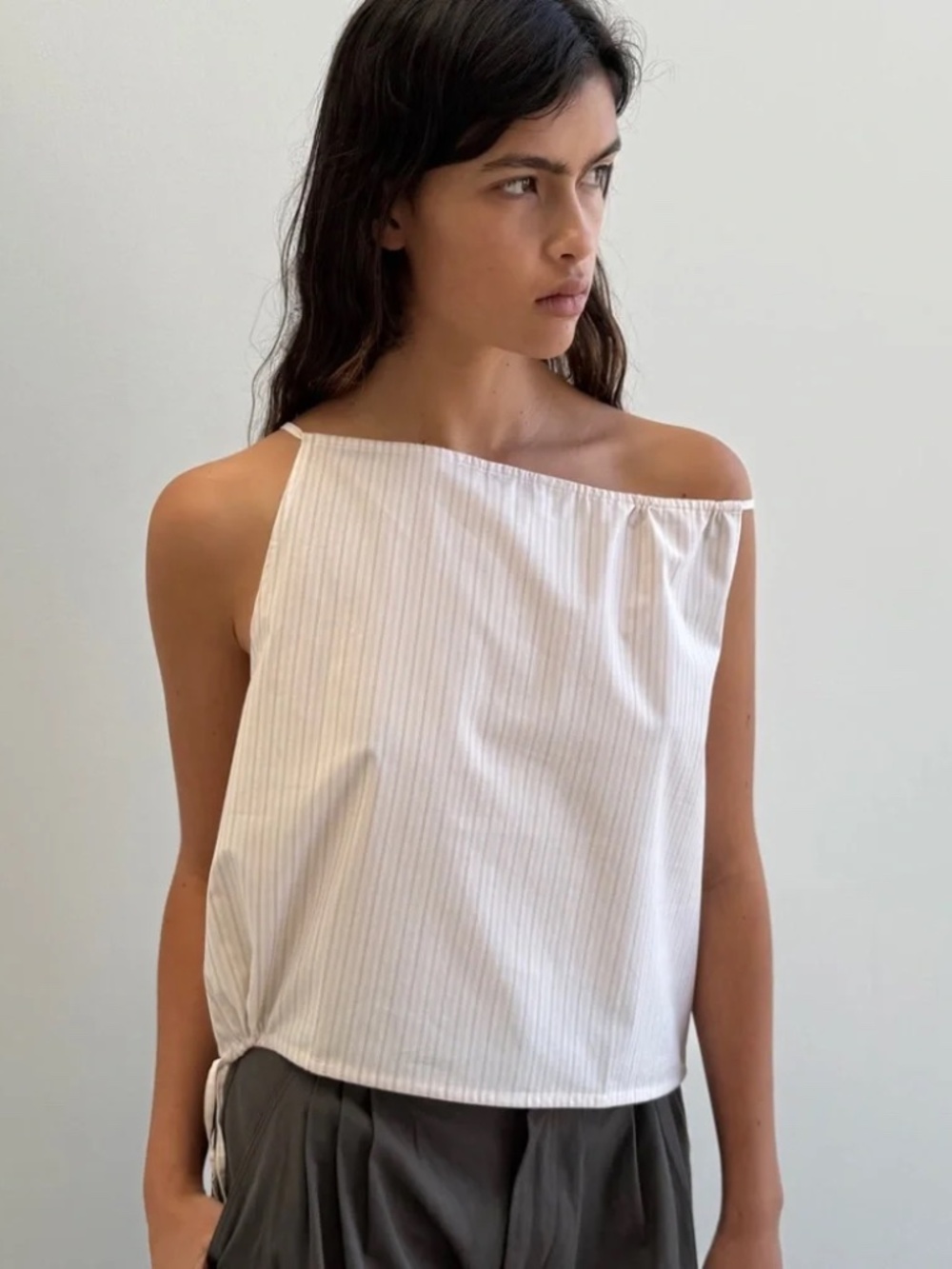 DEIJI STUDIOS The Simple Top In Dusty Stripe NWT Fall Winter 2025 SOLDOUT S